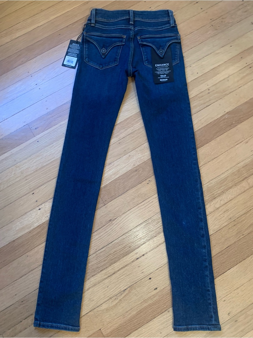 NWT Hudson Collin Midrise Skinny Italian Stretch Denim Jeans in Size 23L